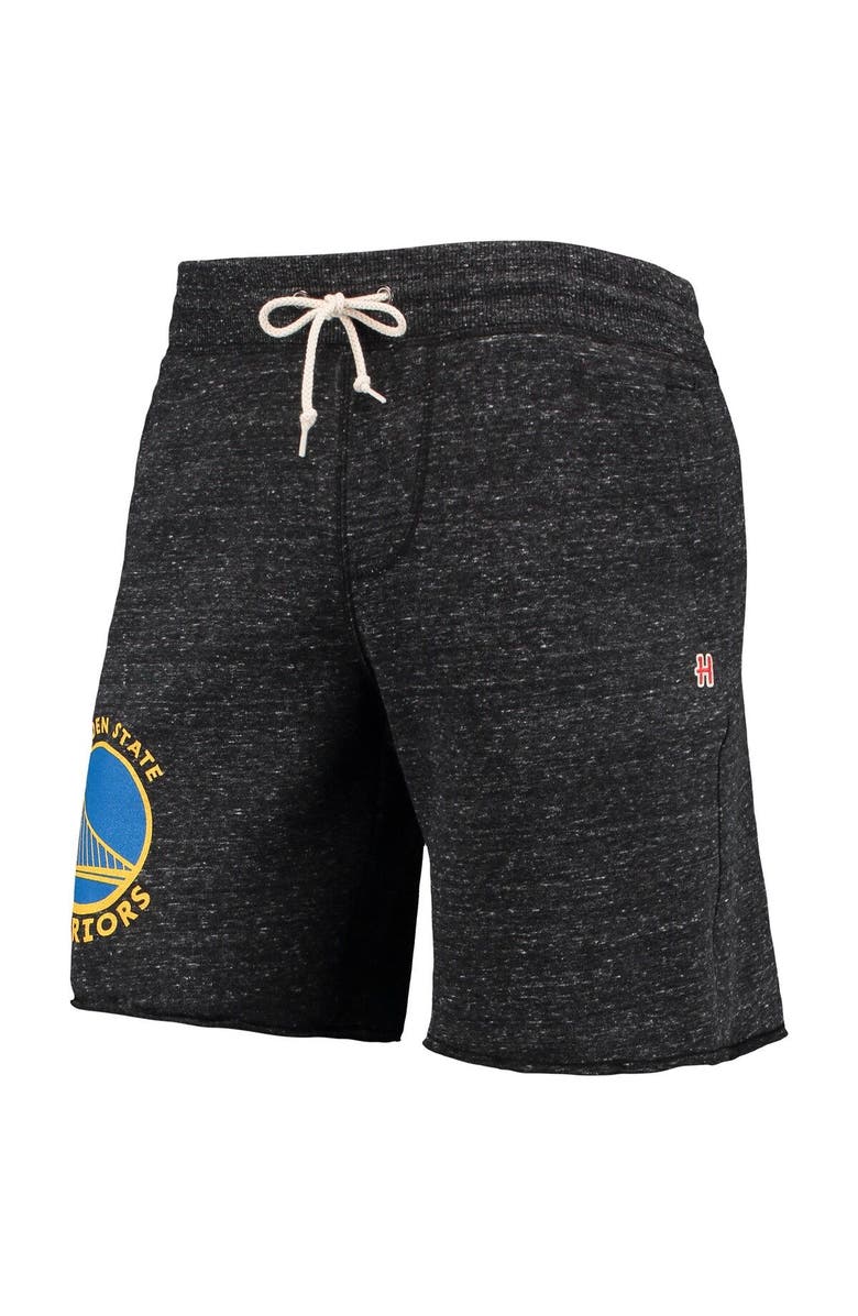 Homage Men's Homage Charcoal Golden State Warriors Primary Logo Tri-Blend Sweat Shorts, Alternate, color, Charcoal