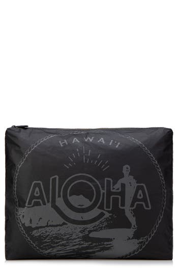 Aloha Collection Aloha Waikiki Seal Max Pouch In Black