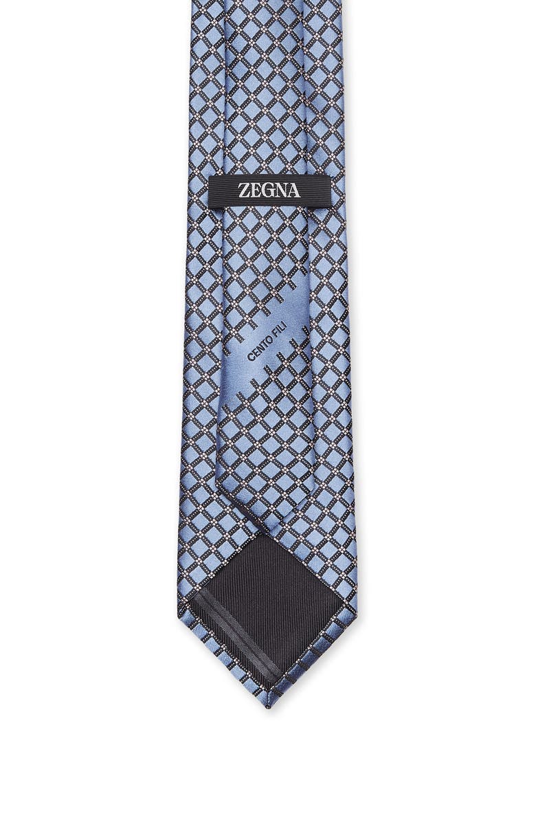 ZEGNA TIES Light Blue Cento Fili Silk Tie, Alternate, color, 