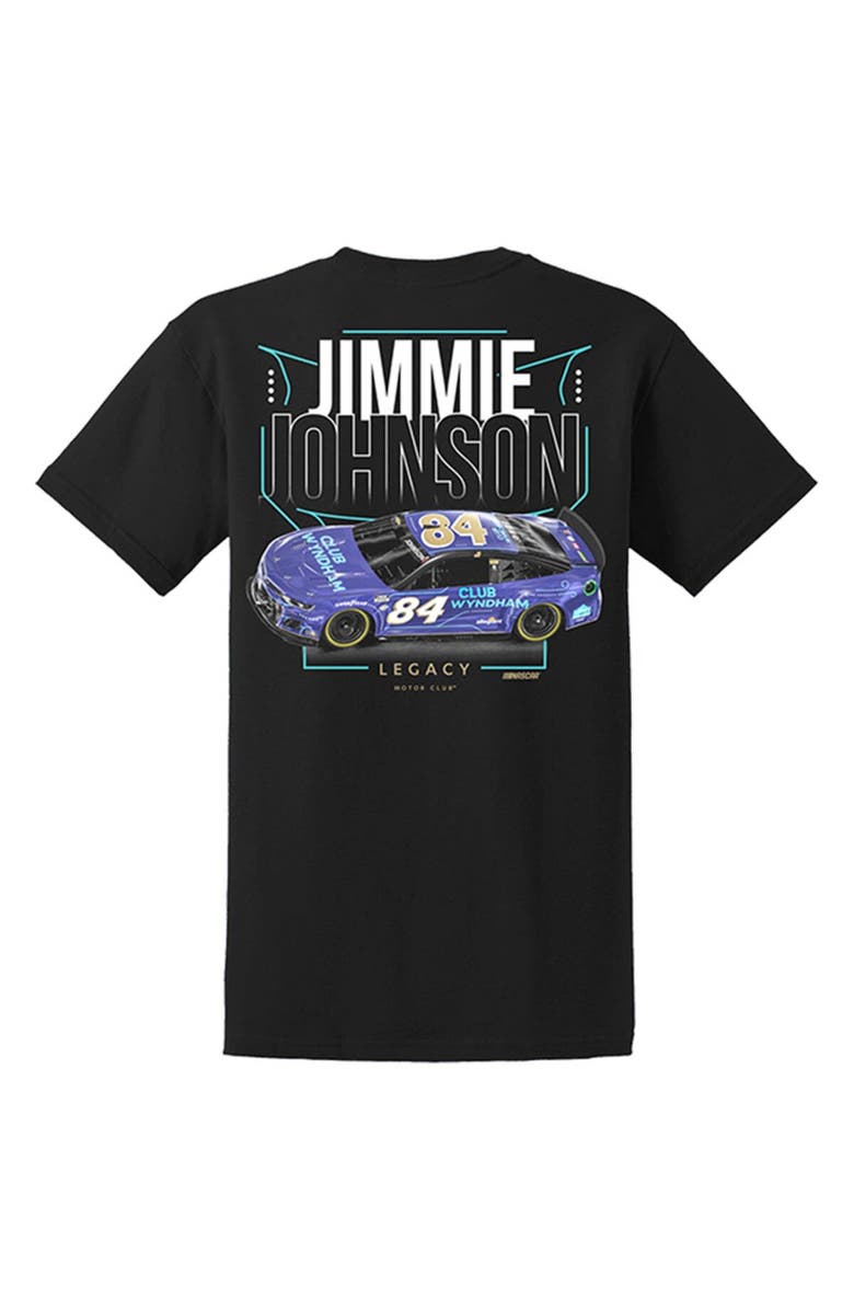 LEGACY Motor Club Team Collection Men's LEGACY Motor Club Team Collection Black Jimmie Johnson 2023 #84 Club Wyndham T-Shirt, Alternate, color, Black