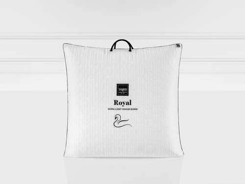 Togas Royal Siberian White Goose Down Pillow In White
