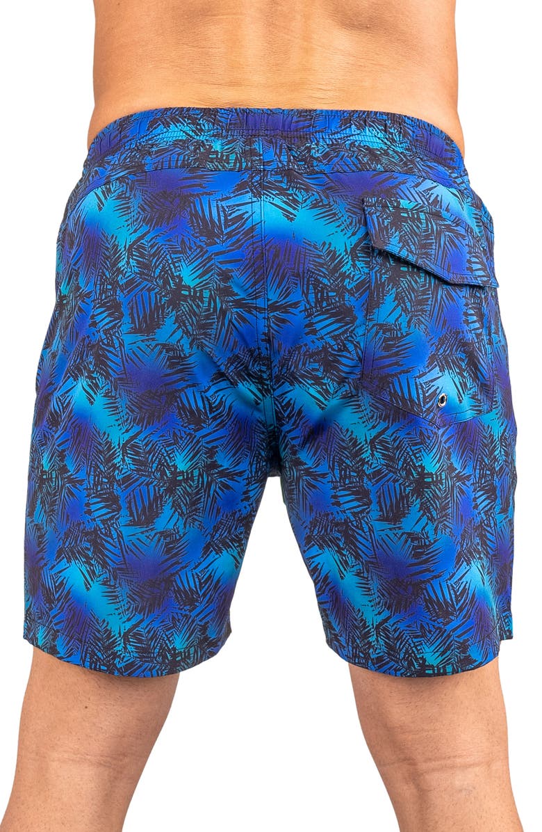 Maceoo Swim Lion Hosta Swim Trunks, Alternate, color, Blue