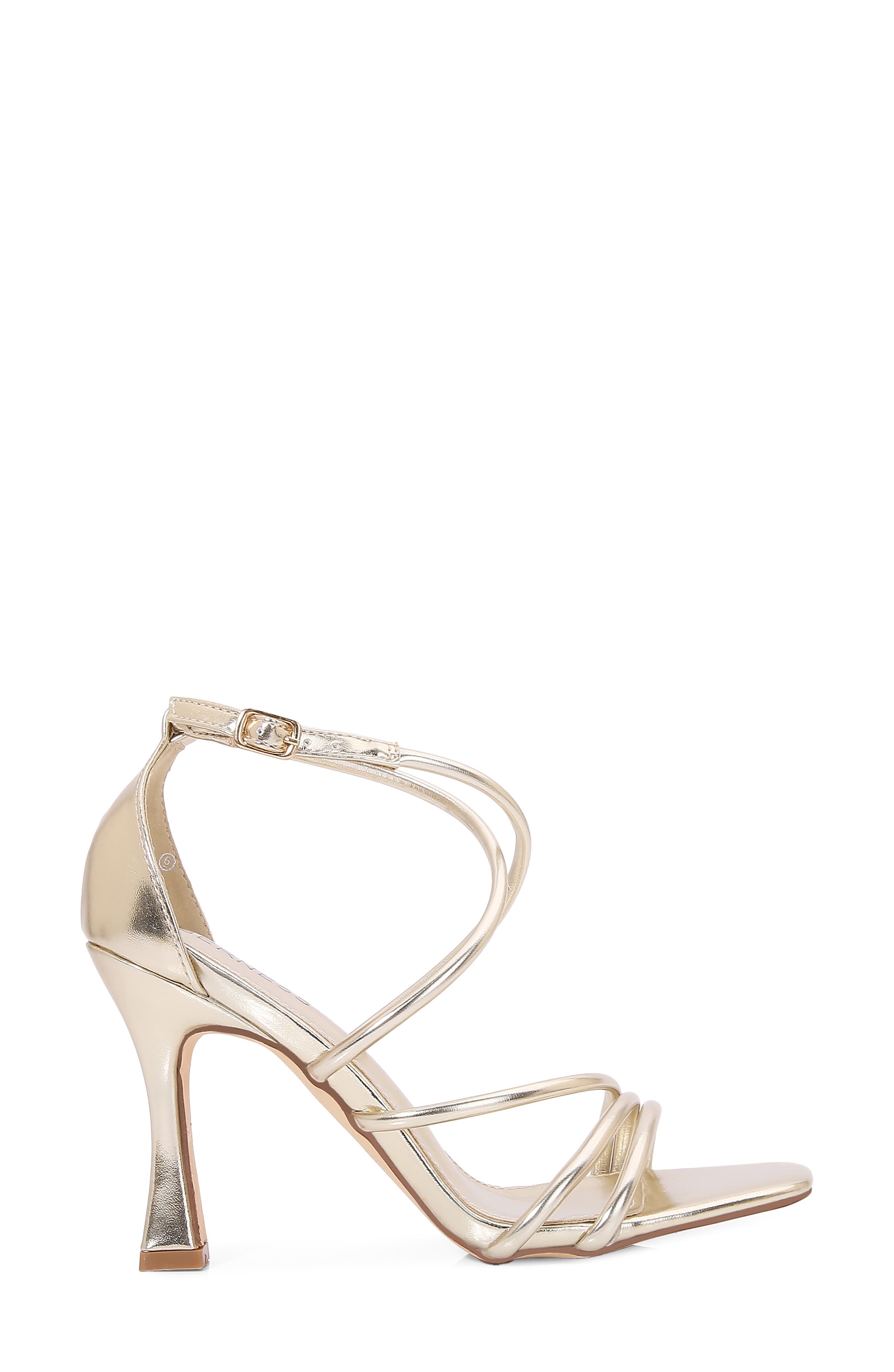 Strappy Stiletto Sandal, Alternate, color, GOLD