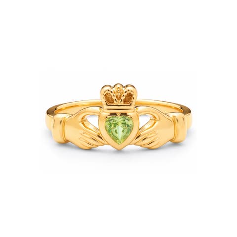 Natural Peridot Heart Ring