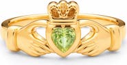 Seven Saints Natural Peridot Heart Ring
