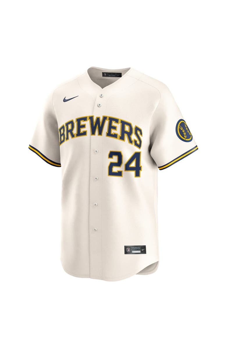 Nike Men's Nike William Contreras Cream Milwaukee Brewers Home Limited Player Jersey, Alternate, color, Cream