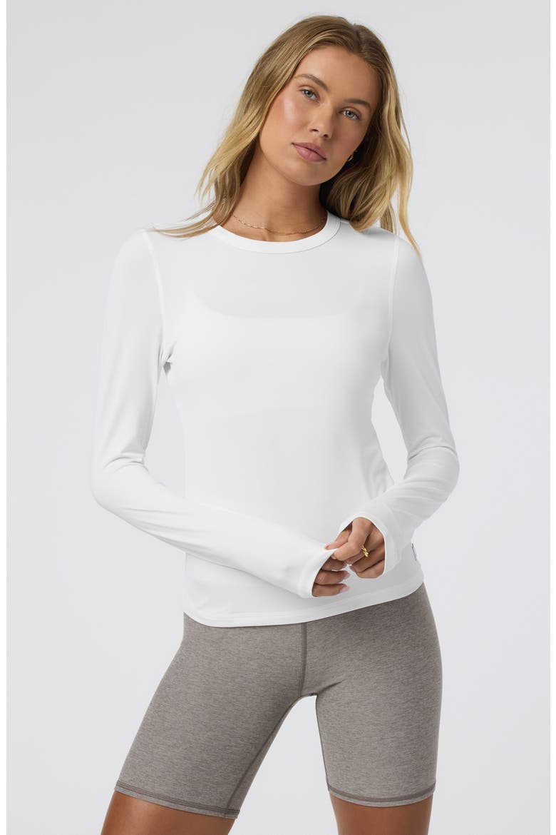 Lux Long Sleeve T-Shirt, Alternate, color, WHITE