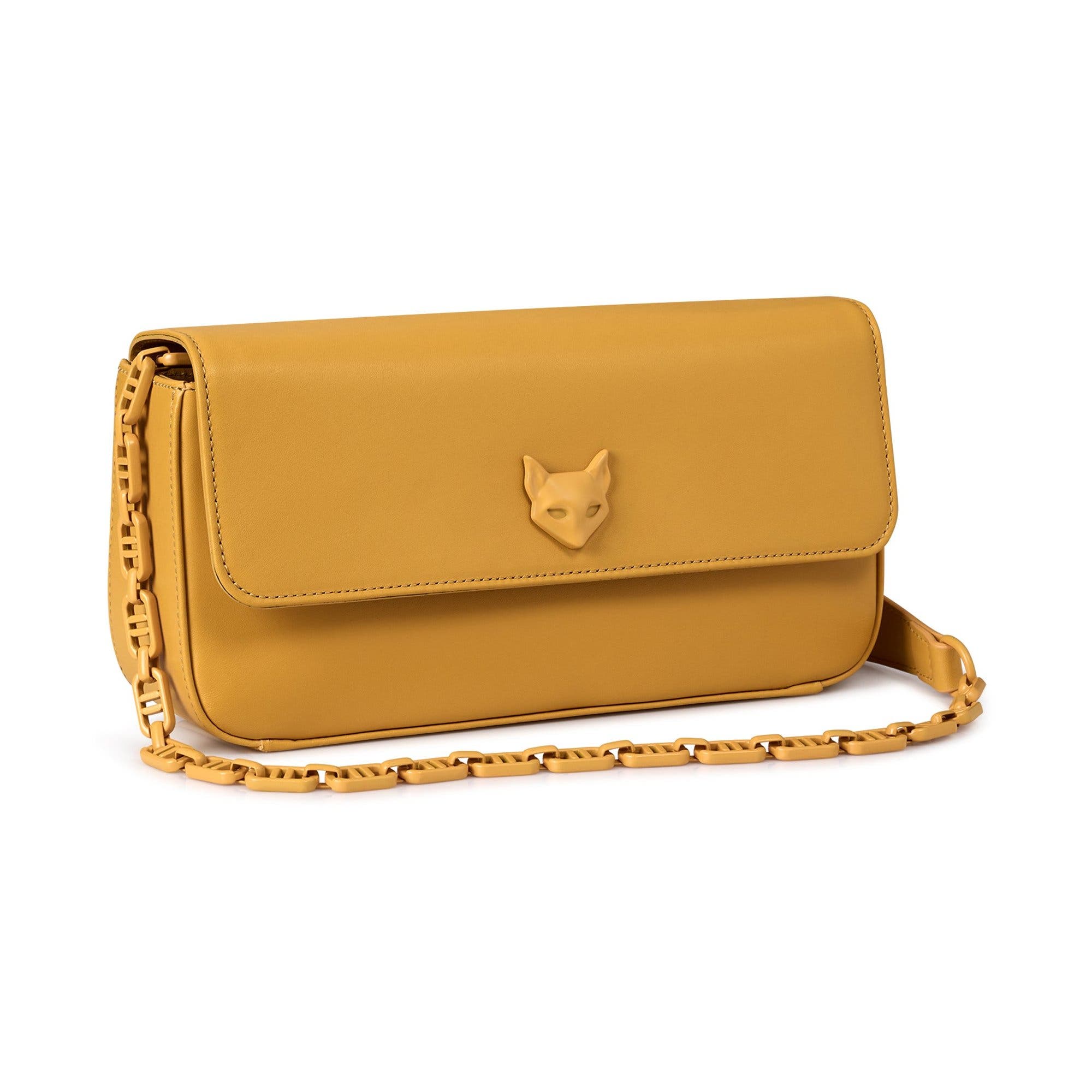 Michele Monochrome Crossbody Clutch, Alternate, color, Yellow