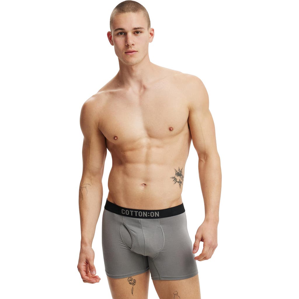 Cotton On Mens Sport Trunk In Gray