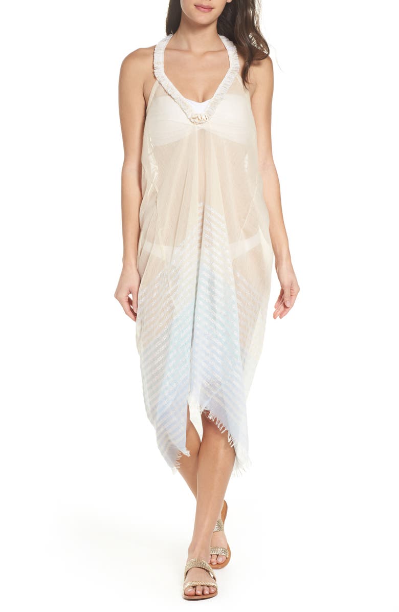 Pool to Party Halter Cover-Up Dress, Main, color, 