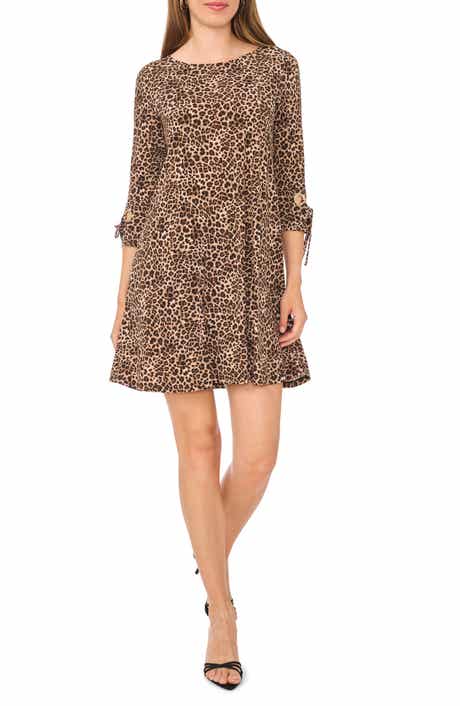 Leopard Print Swing Dress
