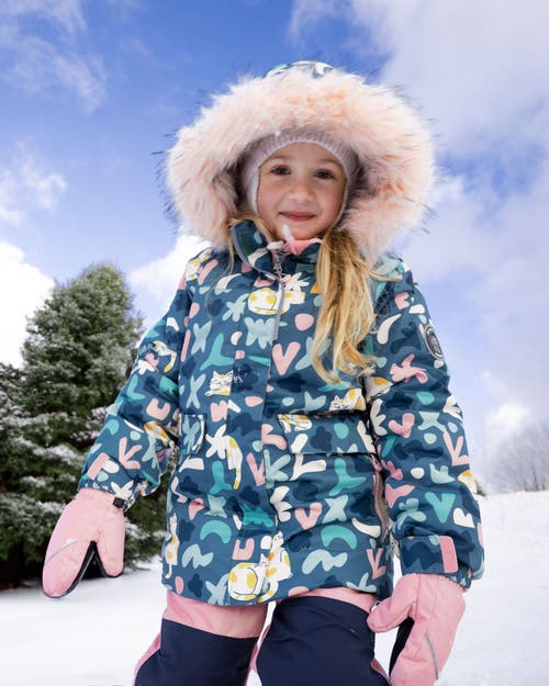 Deux Par Deux Two-piece Discover Snowsuit With Jacket In Green