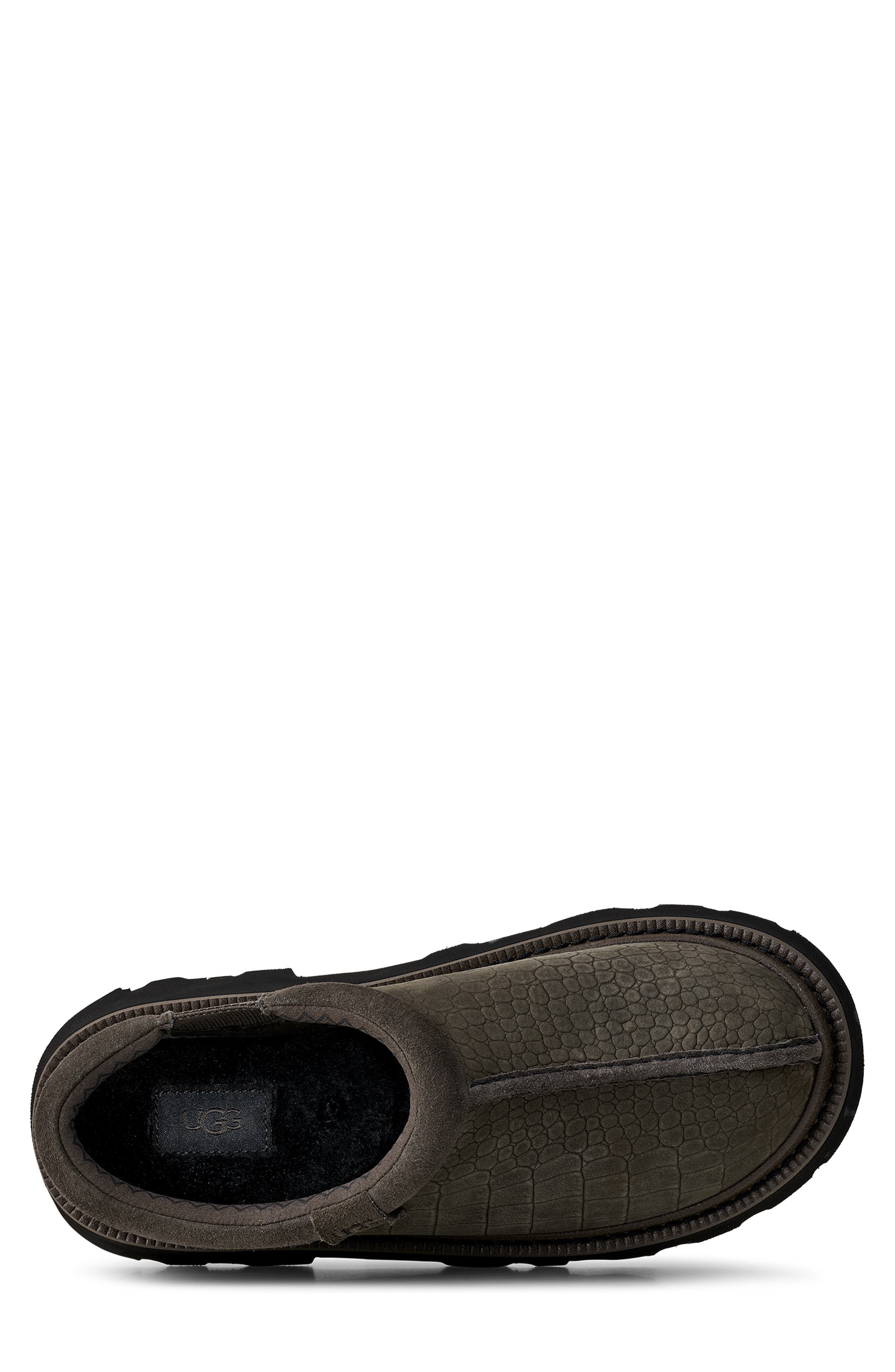 UGG<sup>®</sup> Tasman Lug Embossed Slipper, Alternate, color, Dense Smoke
