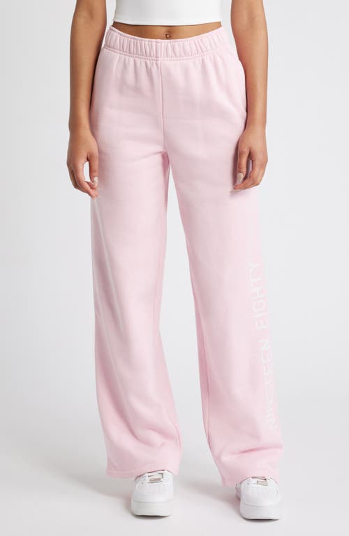 PacSun Cotton Blend Wide Leg Joggers in Orchid Pink 