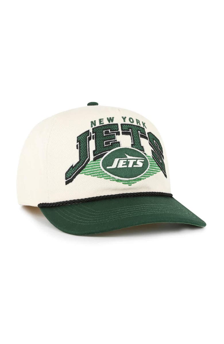 '47 Men's '47 Cream New York Jets Pomona Rope Hitch Adjustable Hat, Alternate, color, Cream