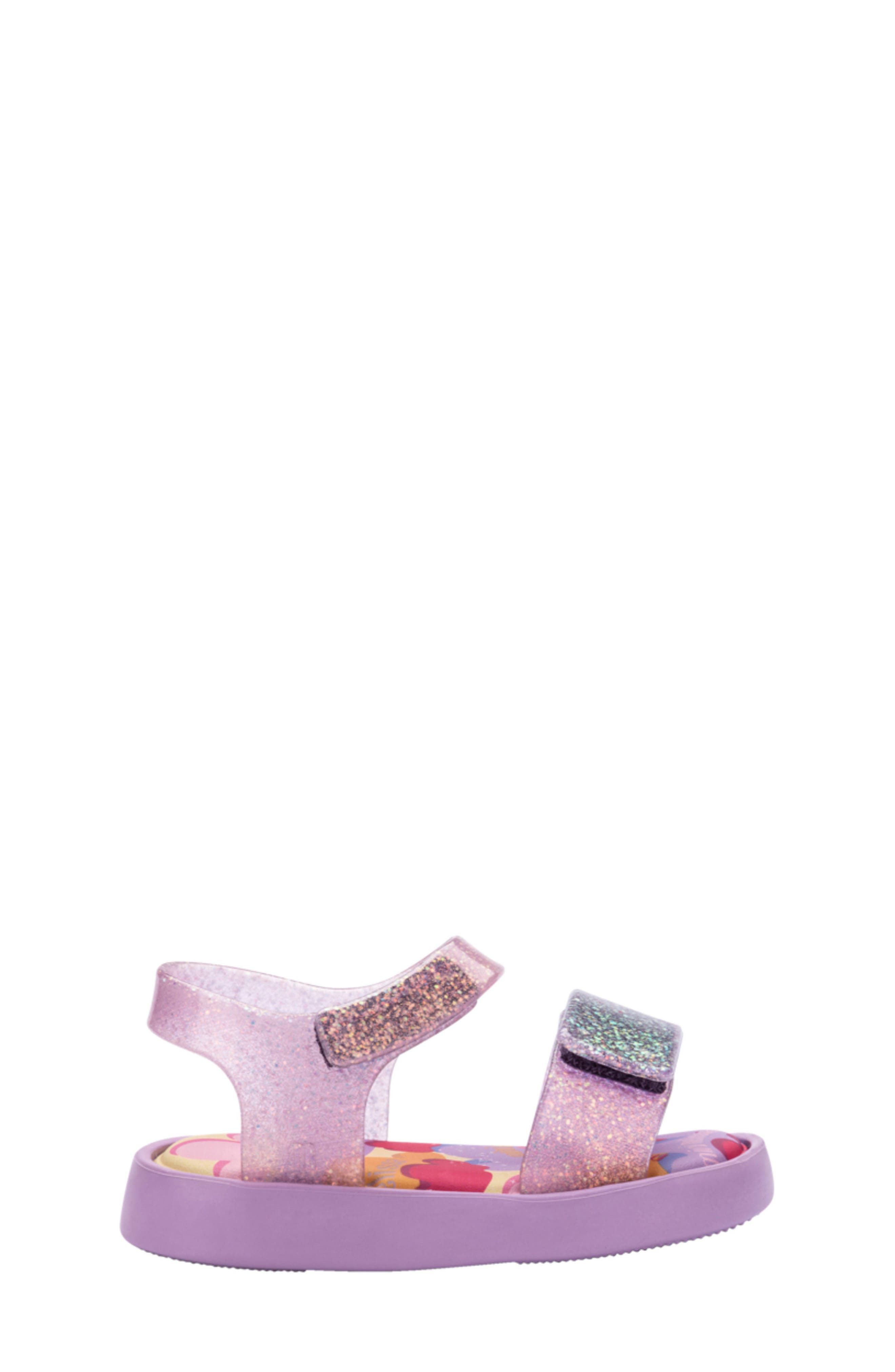 Kids' Jump Ankle Strap Sandal, Alternate, color, LILAC/ GLITTER LILAC