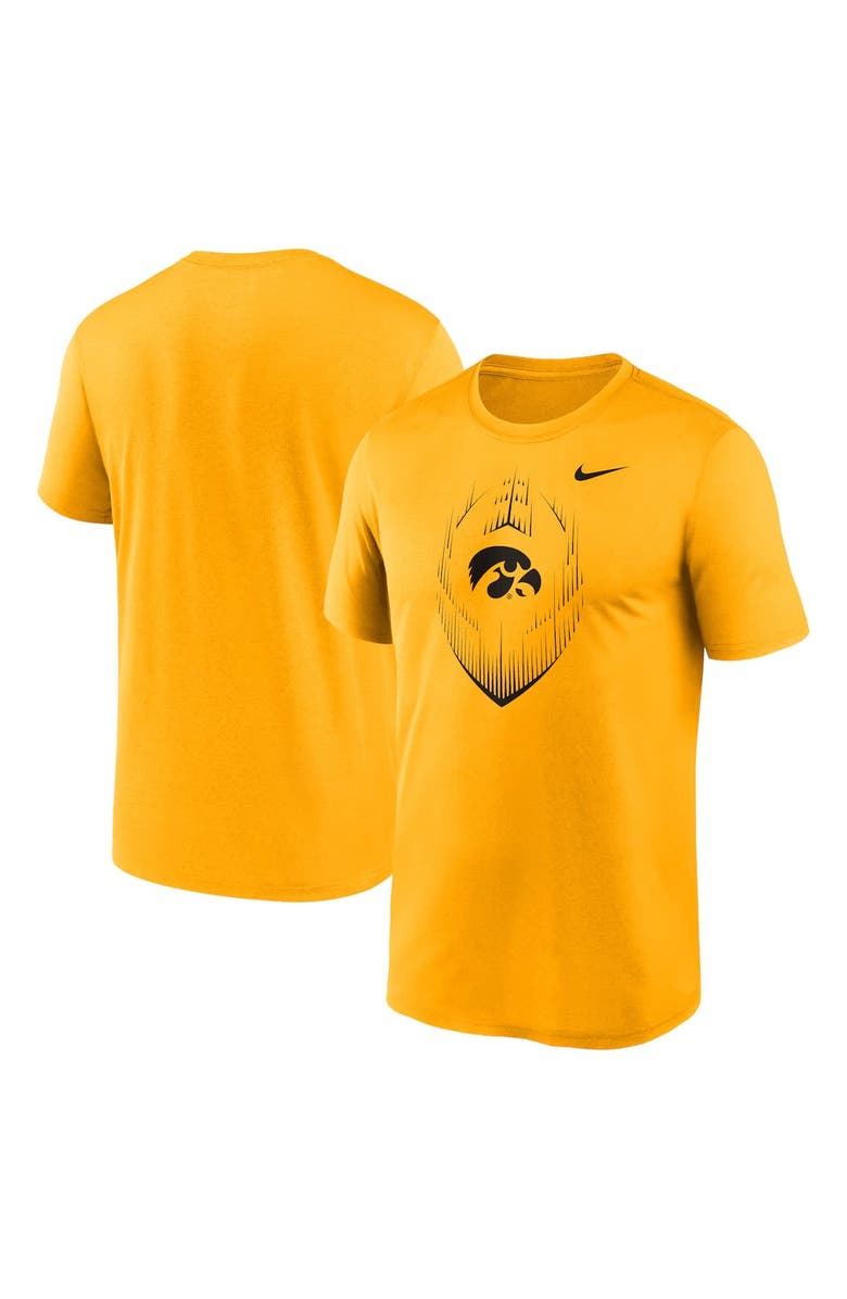 Nike Men's Nike Gold Iowa Hawkeyes Primetime Legend Icon Performance T-Shirt, Main, color, Gold