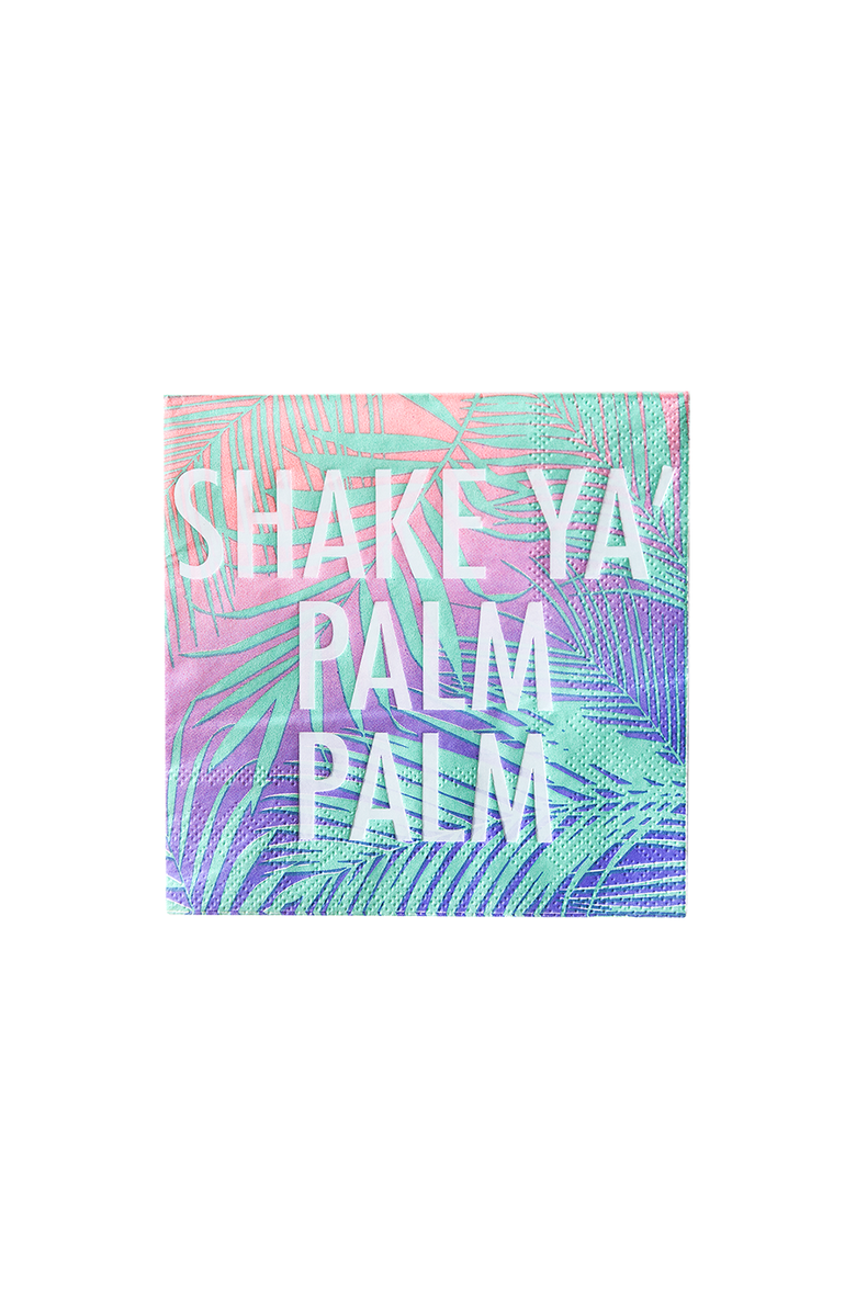 Jollity & Co Summer Themed Cocktail Napkins, Main, color, "Shake Ya Palm Palm"