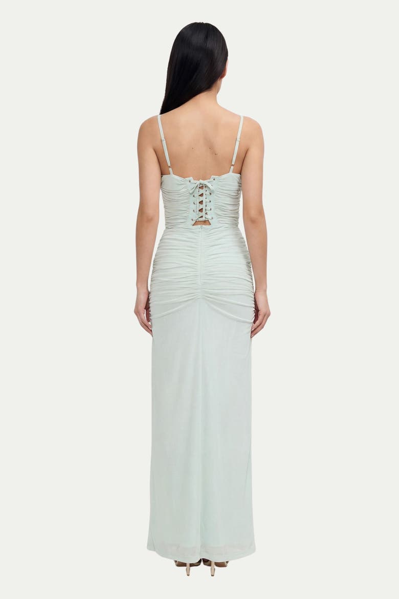 Premium Tulle Lace Trim Maxi Dress, Alternate, color, Mint