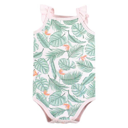 Hudson Baby Soft Cotton Sleeveless Bodysuit In Multi