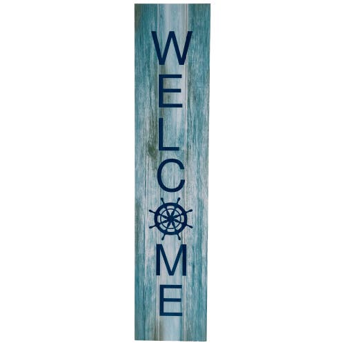 Northlight Weathered Coastal "welcome" Porch Board Sign Decoration In Gray