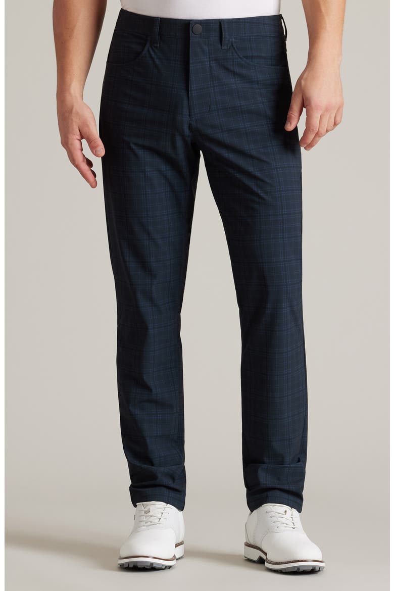 Momentum Golf Pants, Main, color, TRUE NAVY PLAID