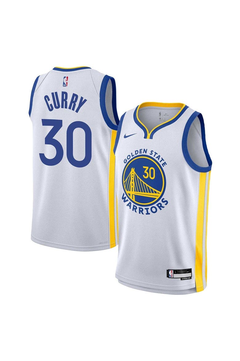 Youth Nike Stephen Curry White Golden State Warriors Swingman Jersey - Association Edition, Alternate, color, White