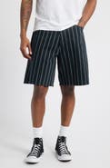 Obey Stripe Baggy Denim Shorts