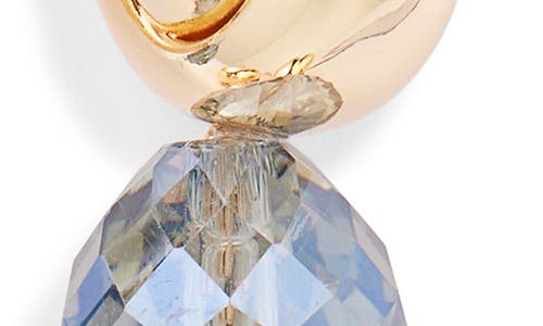Tasha Interlocked Circle Crystal Drop Earrings In Champagne/blue