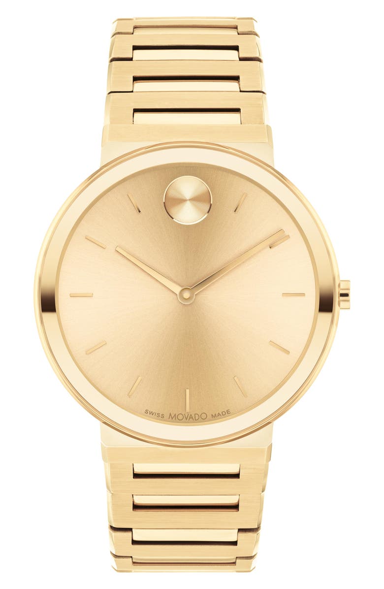 Movado Horizon Bracelet Watch, 40mm, Main, color, Yellow Gold