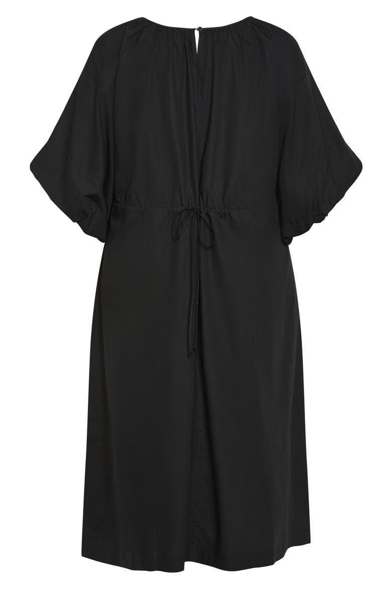 Lexi Midi Dress, Alternate, color, BLACK