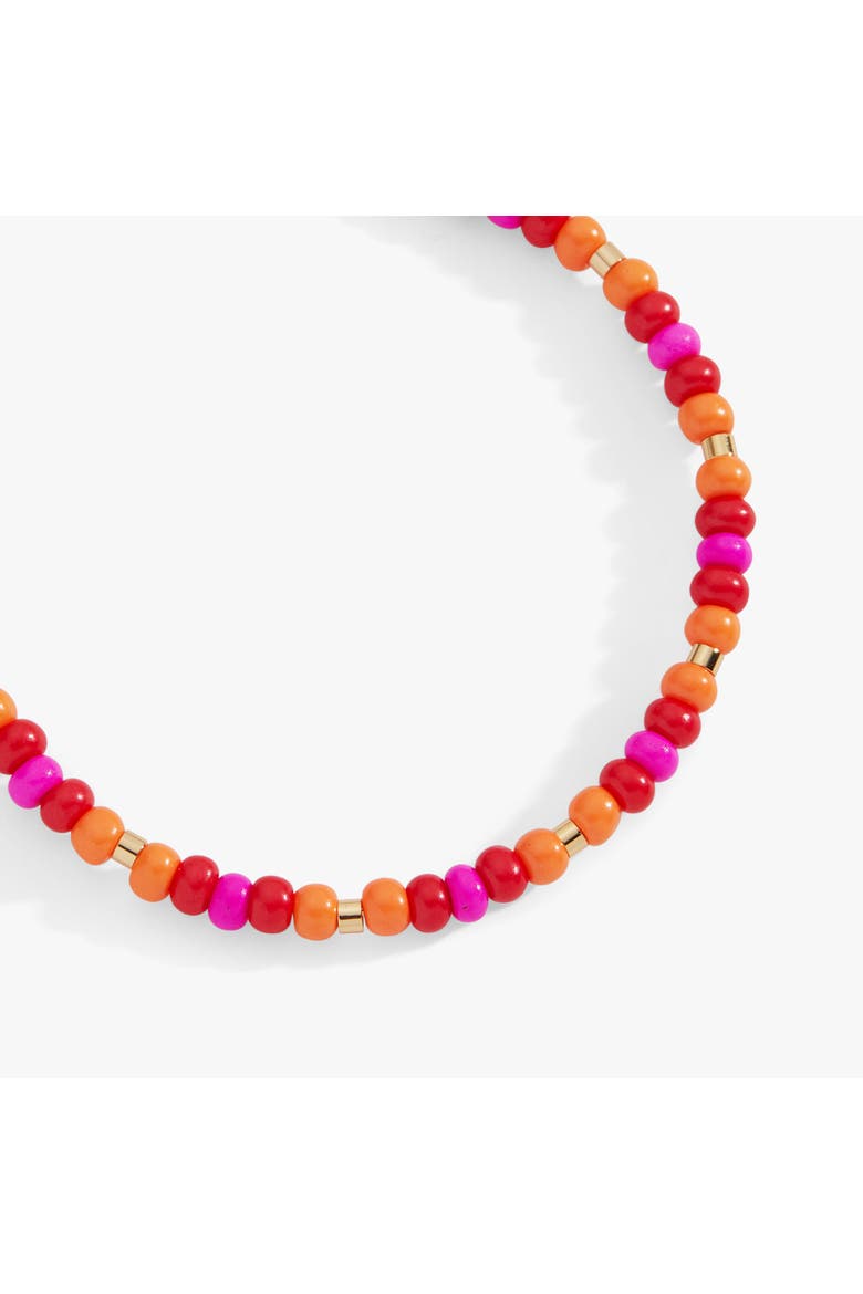 Farmers' Market Beaded Charm Bangle, Alternate, color, Gold