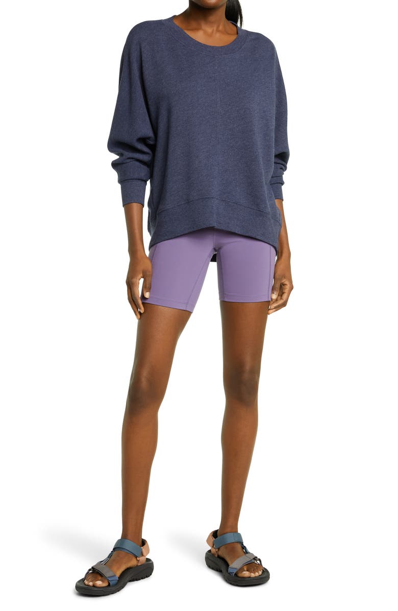 Zella Carey Crew High/Low Sweatshirt, Alternate, color,