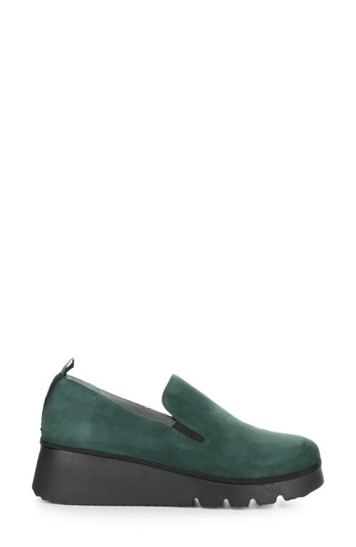 Fly London Pece Wedge Loafer In Green
