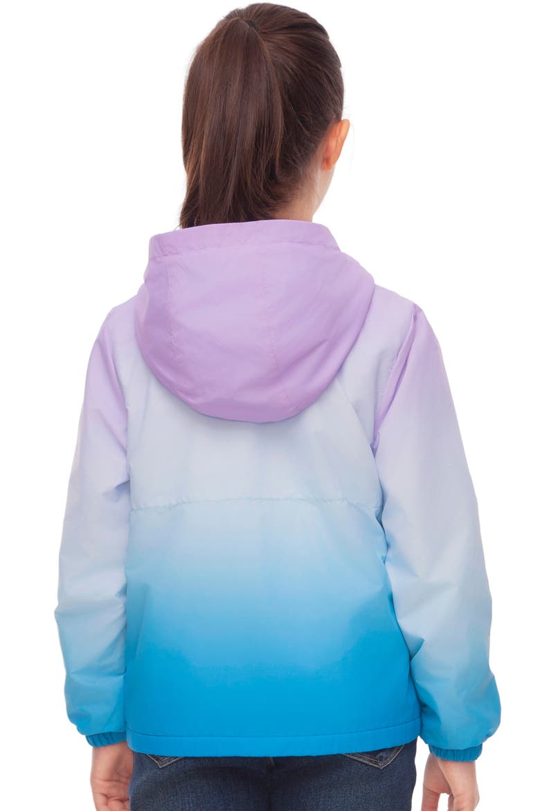 Kids' Lightweight Fleece-Lined Windbreaker, Alternate, color, Blue