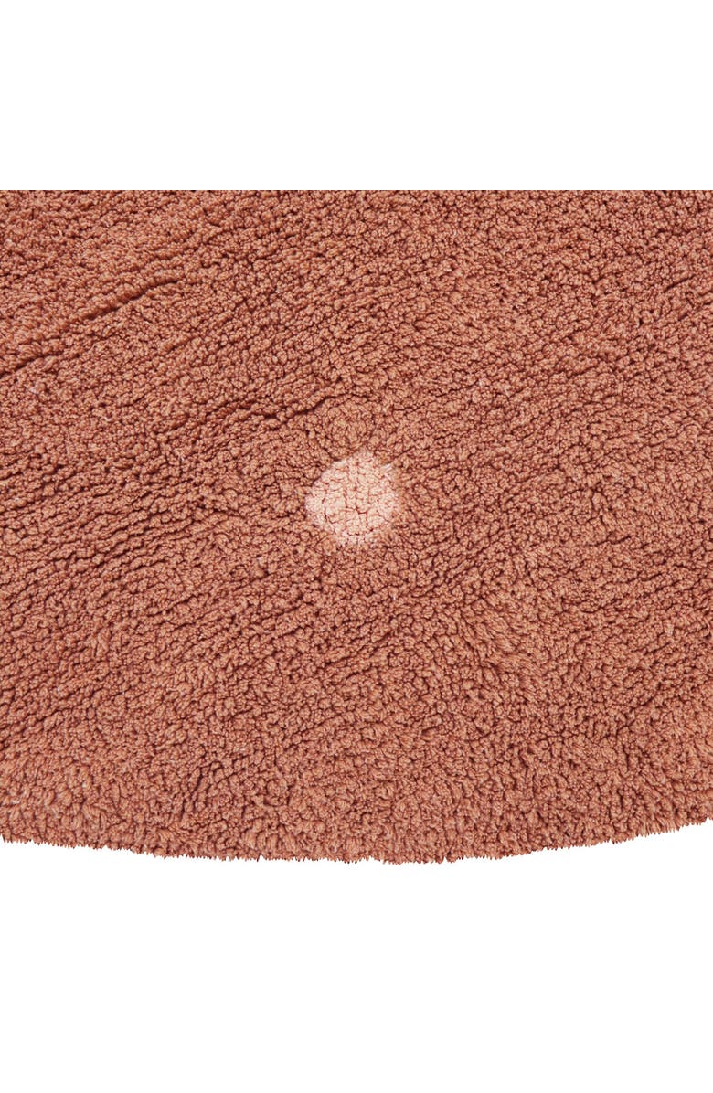 Lorena Canals Washable Rug Round Dot, Alternate, color, Chestnut, Rose