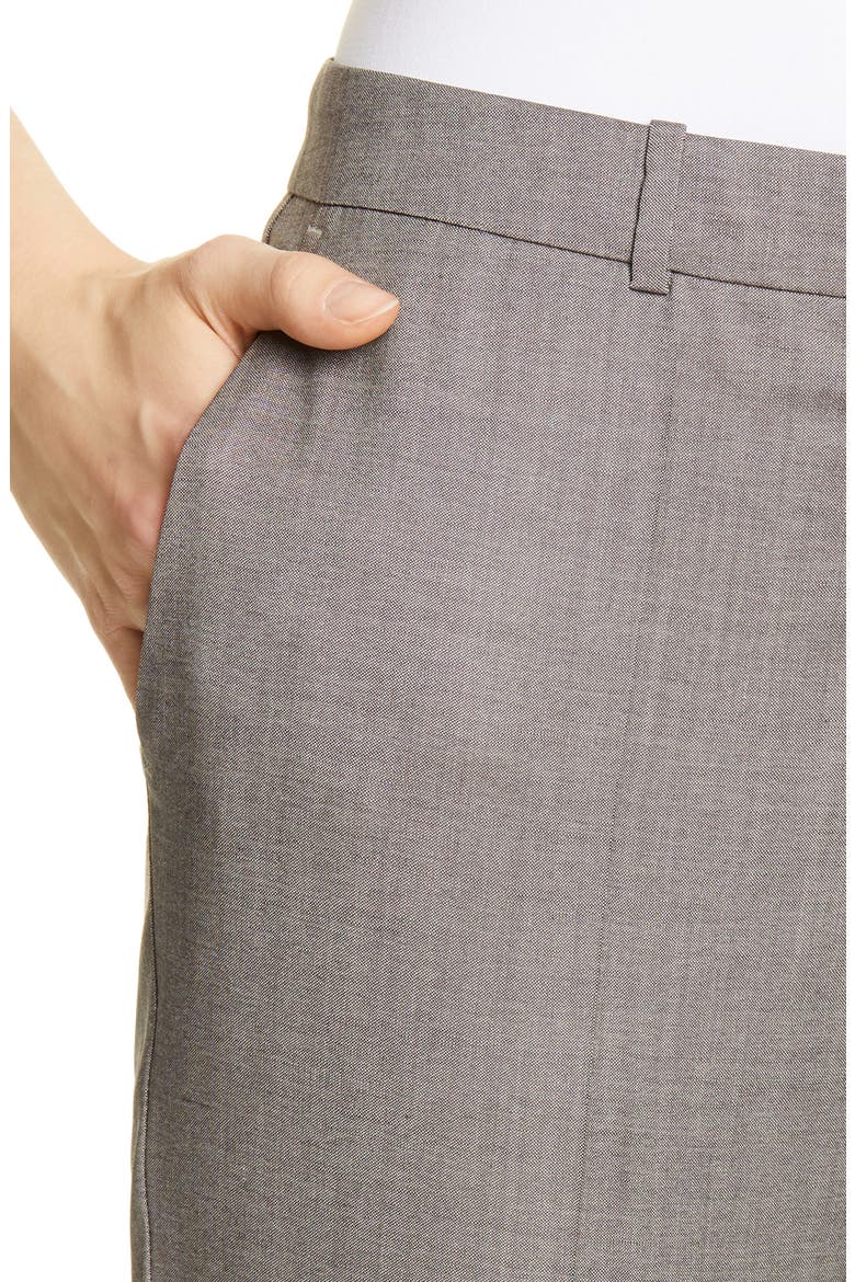 Tamea Straight Leg Wool Suit Trousers, Alternate, color, DARK GREY