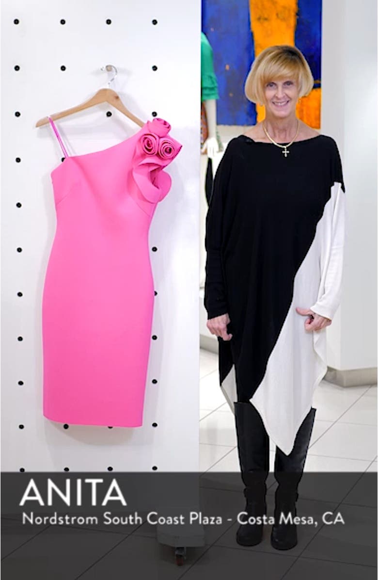 One-Shoulder Sheath Cocktail Dress, sales video thumbnail