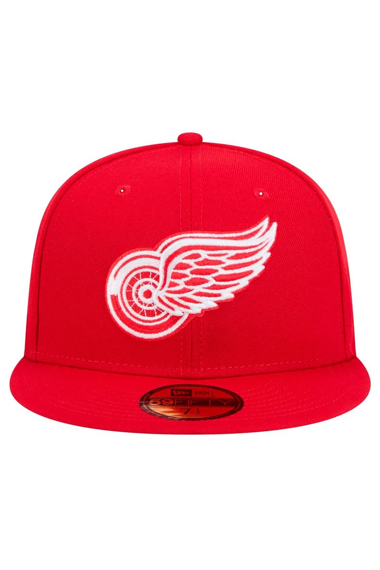 Men's New Era Red Detroit Red Wings Core 59FIFTY Fitted Hat, Alternate, color, Red