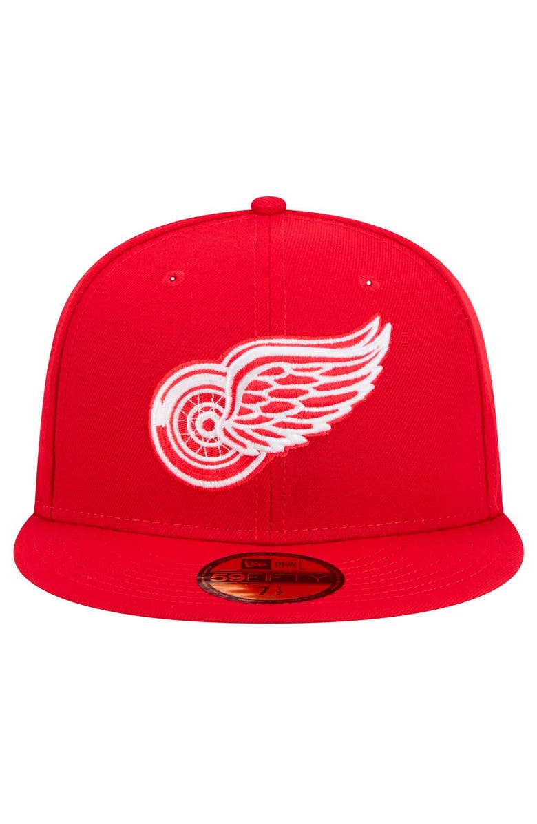 New Era Men's New Era Red Detroit Red Wings Core 59FIFTY Fitted Hat, Alternate, color, Red