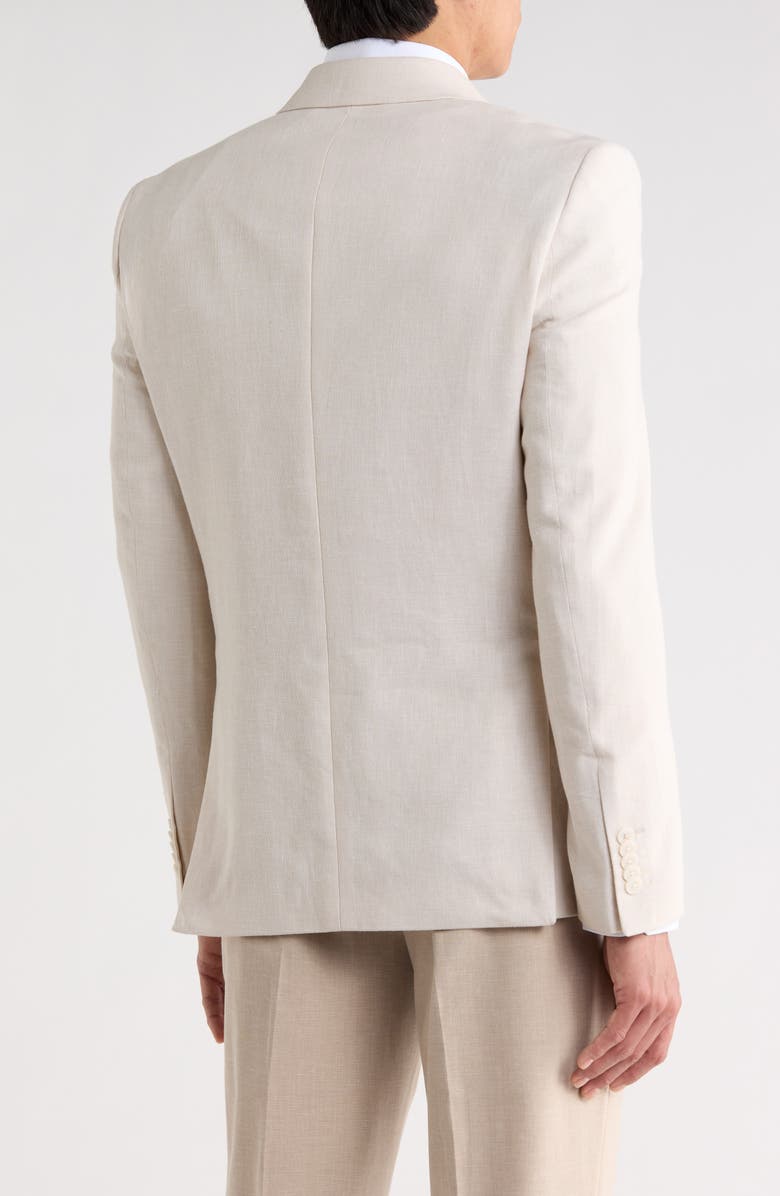 SOUL OF LONDON Linen Blazer, Alternate, color, Off White