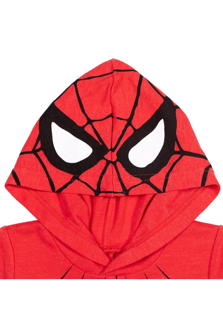 Cosplay Hooded Romper, Alternate, color, Spider Man Red