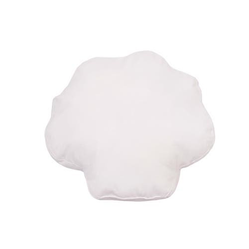 C & F Home C&f Home Chinoiserie Shell Graphic Print Embellished Woven Shaped Throw Pillow, 17" X 19" In Blue