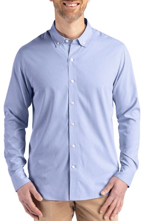 Skyline Epic Confidence Stripe Stretch Button-Down Shirt (Big & Tall)