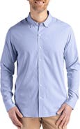 Cutter & Buck Skyline Epic Confidence Stripe Stretch Button-Down Shirt