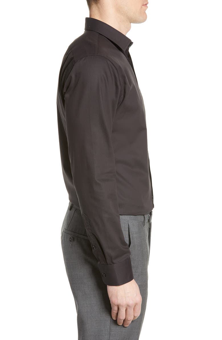 Nordstrom Trim Fit Non-Iron Dress Shirt, Alternate, color, 