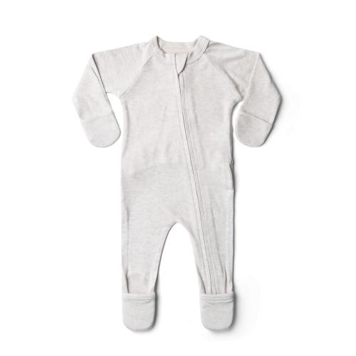 goumikids Goumi Grow With You Footie + Snug Fit - Wildflower 3-6m in Storm Gray  product