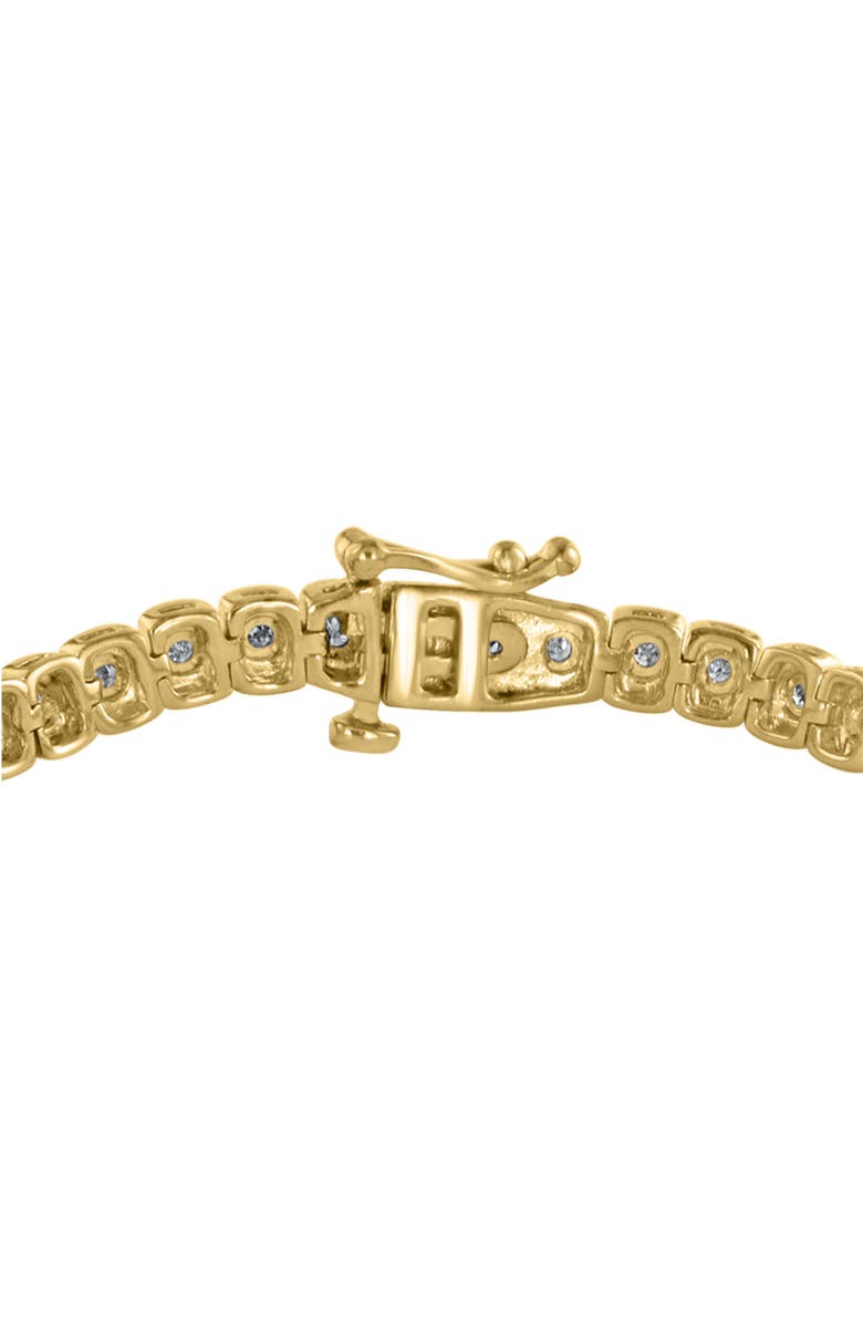 14K Gold Vermeil Diamond Tennis Bracelet - 0.14 ctw.