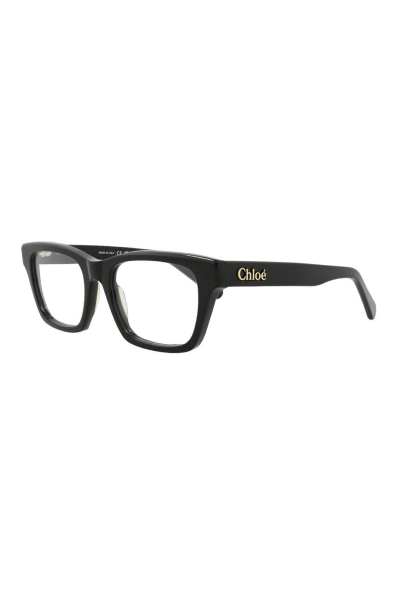 53mm Rectangle Optical Frames, Alternate, color, BLACK BLACK TRANSPARENT