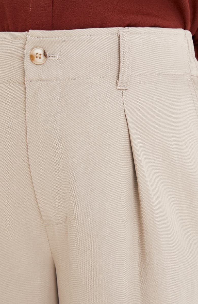 Madewell The Neale Drapeweave Straight Leg Pants, Alternate, color, Pumice